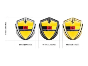 VW Emblemas Metálicos a Medida Vista Moderna de Lujo